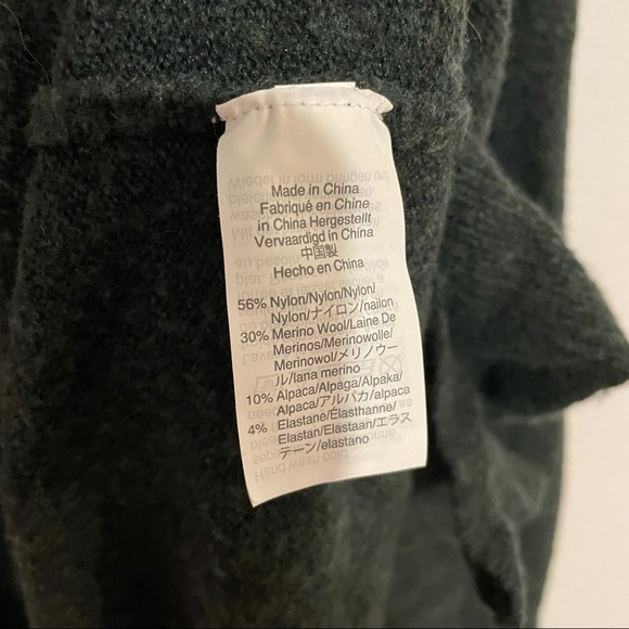 Madewell Kent Wool Cardigan Forest Green Sz M - Picture 11 of 11